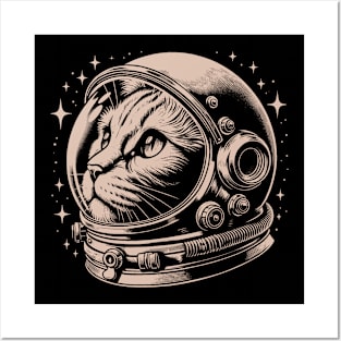 Cat astronaut Posters and Art